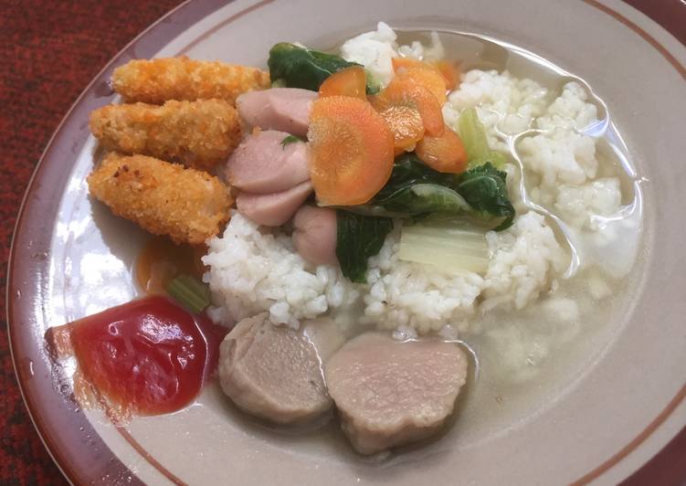 Sop Bakso dan Nuget Tempe