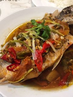 Foto resep Tim Ikan Ekor Kuning Pedas