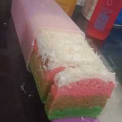 รูปของ Rainbow cake kukus
