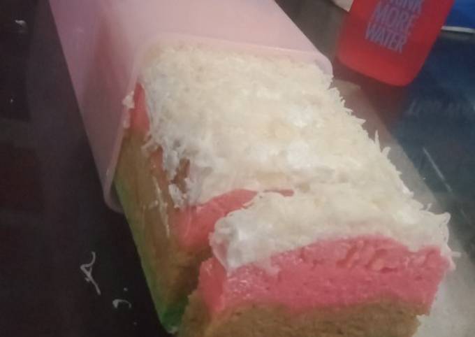 Rainbow cake kukus