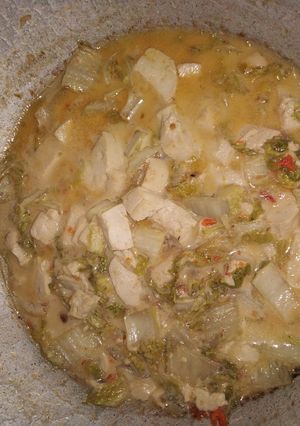 Foto resep Sawi putih dan tahu