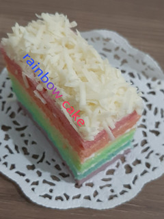 Foto resep 10. Rainbow Cake Putih Telur