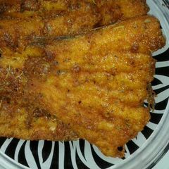 Fried hake with herbs A picture of Fried hake with herbs.