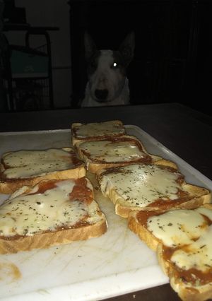 Una foto de Pizzetas de Pan Lactal