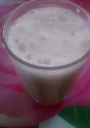 Una foto de Batido keto de fresa