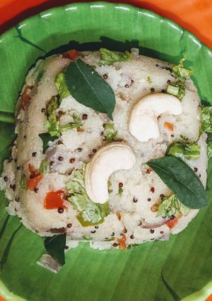 A picture of Rava upma.