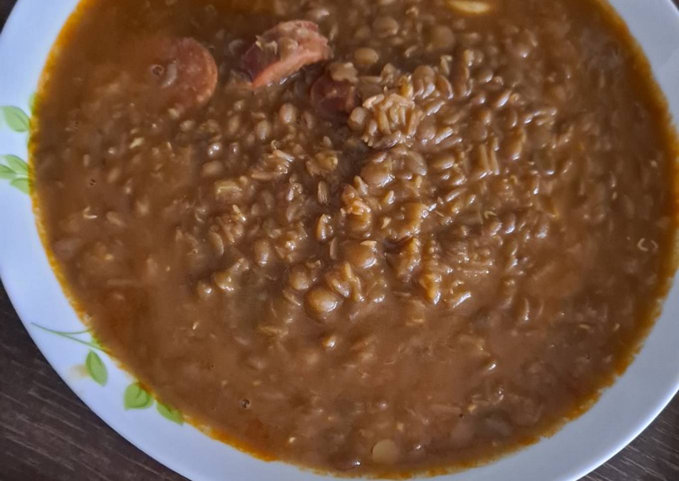 Lentejas con chorizo en robot quigg