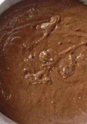 A picture of Almond-Peanut Chocolate cake.