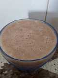 Milkshake de chocolate y banana