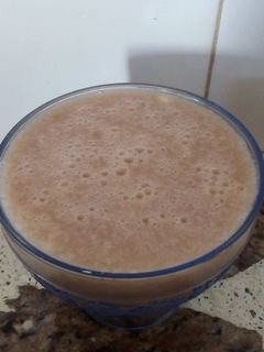 Una foto de Milkshake de chocolate y banana