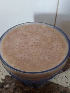 Una foto de Milkshake de chocolate y banana