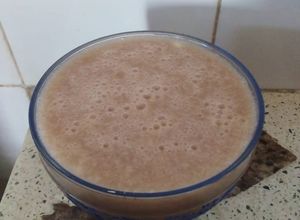 Una foto de Milkshake de chocolate y banana