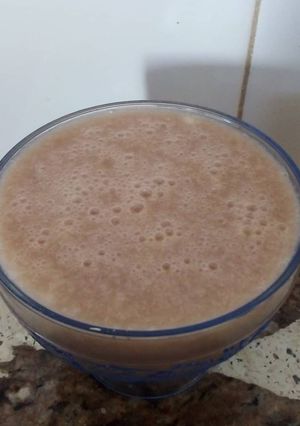 Una foto de Milkshake de chocolate y banana