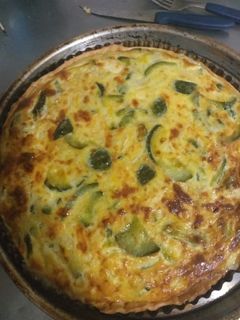 Una foto de Tarta de zapallito con masa casera