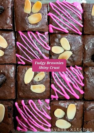 Foto resep Fudgy Brownies (shiny crust) ala Erlina Liem