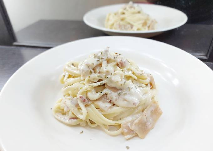 Fettuccine Carbonara Simple #35