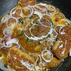 Shami kabab karahi A picture of Shami kabab karahi.