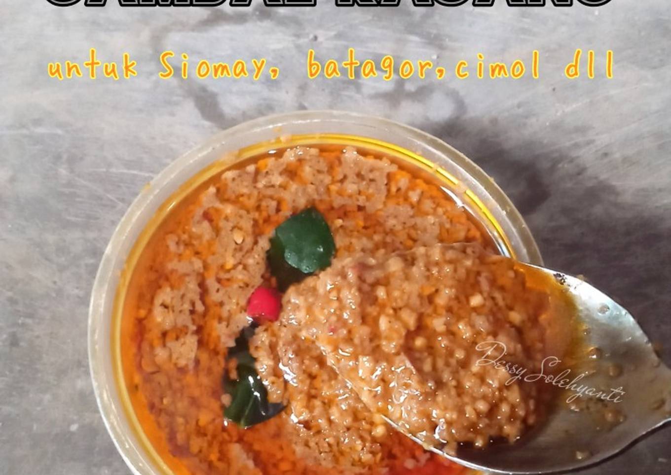 Sambal Kacang (siomay, batagor, cimol dll)