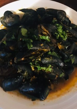 A picture of Mussels morocan style !!!.