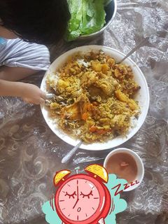 صورة لوصفة كبسة بالخضار والدجاج