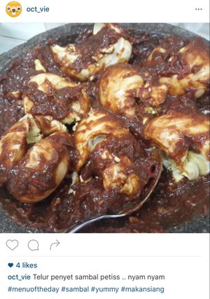 Foto resep Telur Penyet Petis