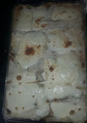 Una foto de Lasaña de verduras saludable