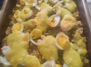Una foto de salsa bechamel de coco