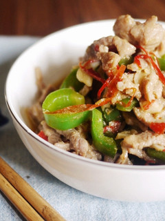 快手菜-青椒辣炒肉絲 的食譜成品照片