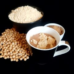 A picture of Sattu with Tea.