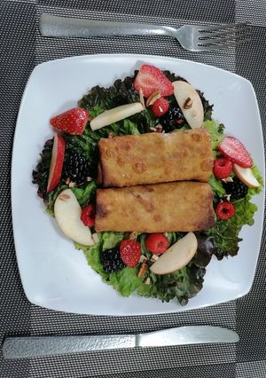 Una foto de Rollitos primavera