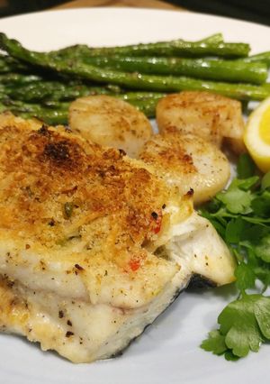 A picture of Stuffed Flounder Fillets.