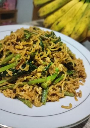 Foto resep Mie instan Goreng Sawi