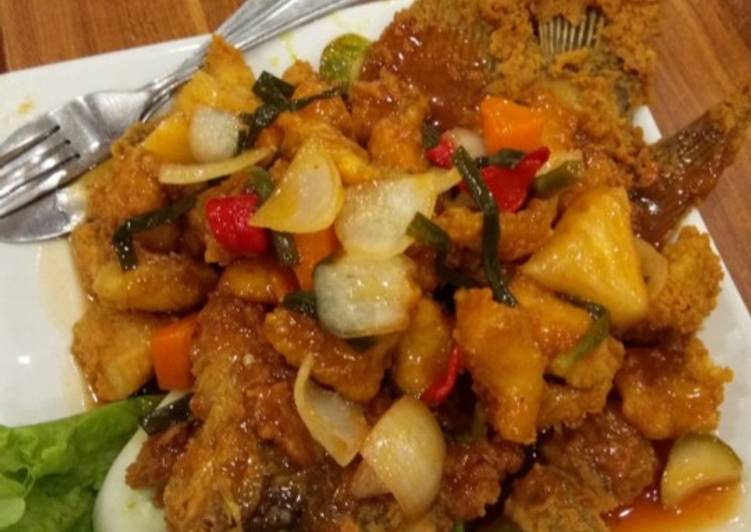 Cara buat Ikan nila segar asam manis yang lezat Untuk Jualan
