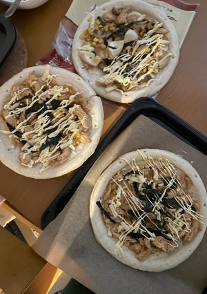 Foto resep Teriyaki chicken pizza