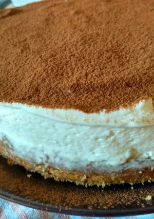 A picture of Banana Bread Cheesecake.