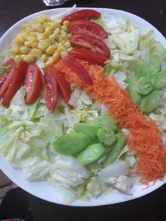 عکسی از دستور تزیین سالاد کاهو