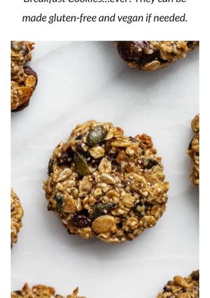 Una foto de Cookies saludables (sin azúcar, sin gluten y con opción vegana) 🍪