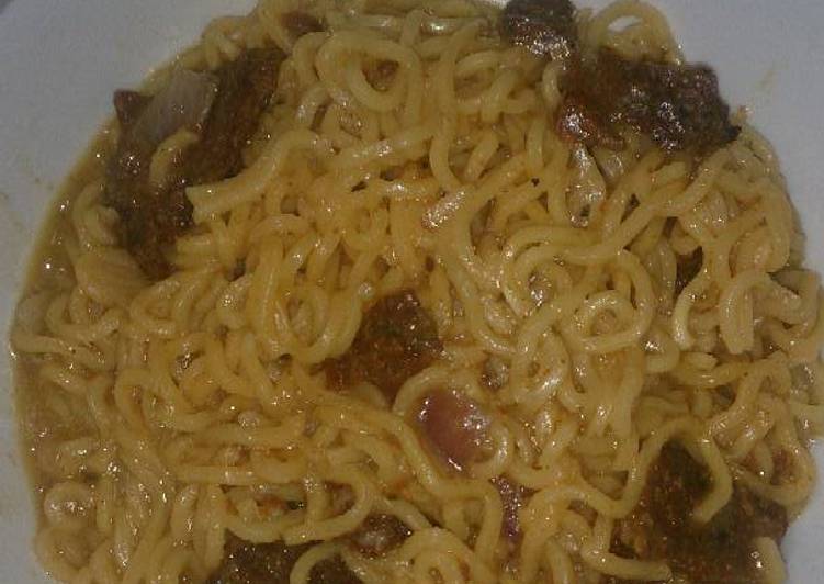 Recipe of Yummy Spicy suya noodles