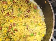 A picture of flattened rice