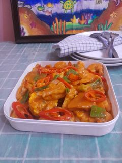 Foto resep Tahu udang saus padang