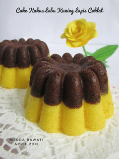 Foto resep Cake Kukus Labu Kuning Lapis Coklat
