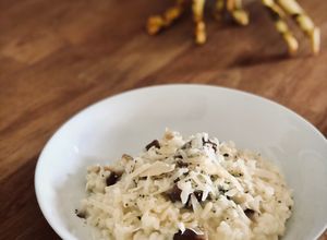 Foto principal de Risotto de setas shiitake con parmesano muy fácil