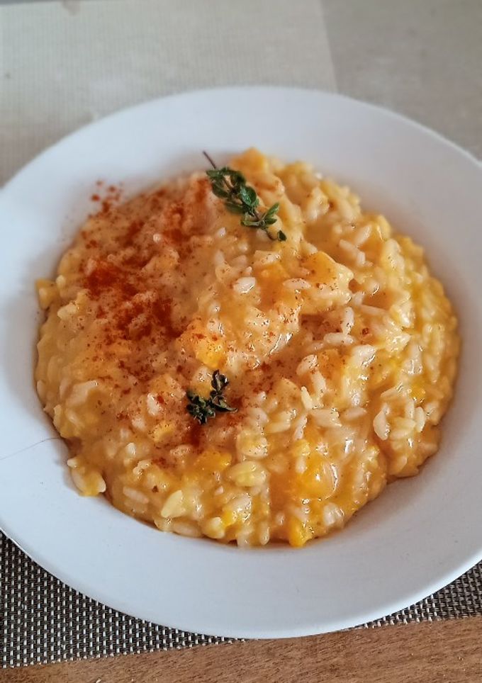 Una foto de Risotto di zucca 🎃