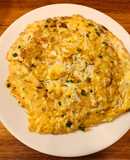 Trứng chiên cá cơm mồm (cá cơm sữa)