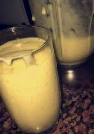 صورة لوصفة طريقة عمل عصير حليب والموز