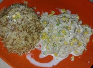 Una foto de Ensalada de pollo simple