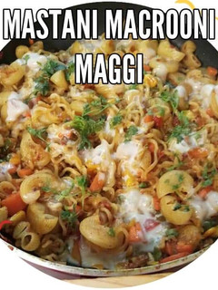 मसतनी मैगी मैकरोनी पास्ता (Mastani maggi macaroni pasta recipe in hindi) रेसिपी मुख्य फोटो
