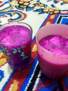 Foto resep Es buah naga