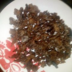 A picture of Homemade mini fried beef.