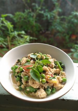 Foto resep Tumis oncom leunca kemangi